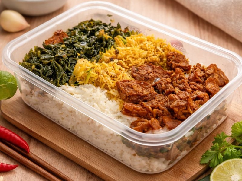 Nasi Baby Khailan + Ayam Suir